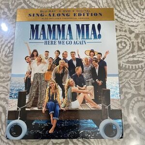 Mamma Mia Here We Go Again Blu Ray DVD Digital Sing Along Edition